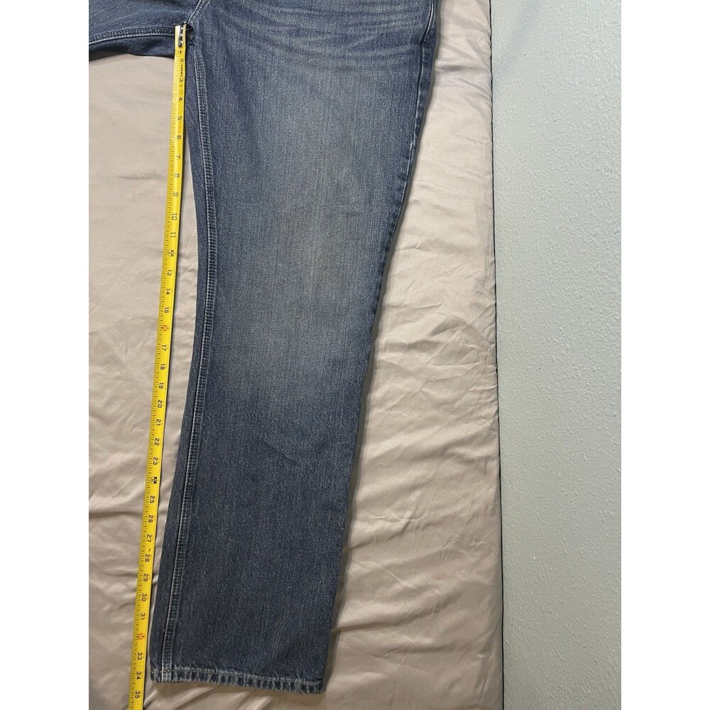 Ariat M2 Legacy Relaxed Boot Cut Jeans Mens 38x34 Medium Wash Denim Whiskered - Picture 8 of 8